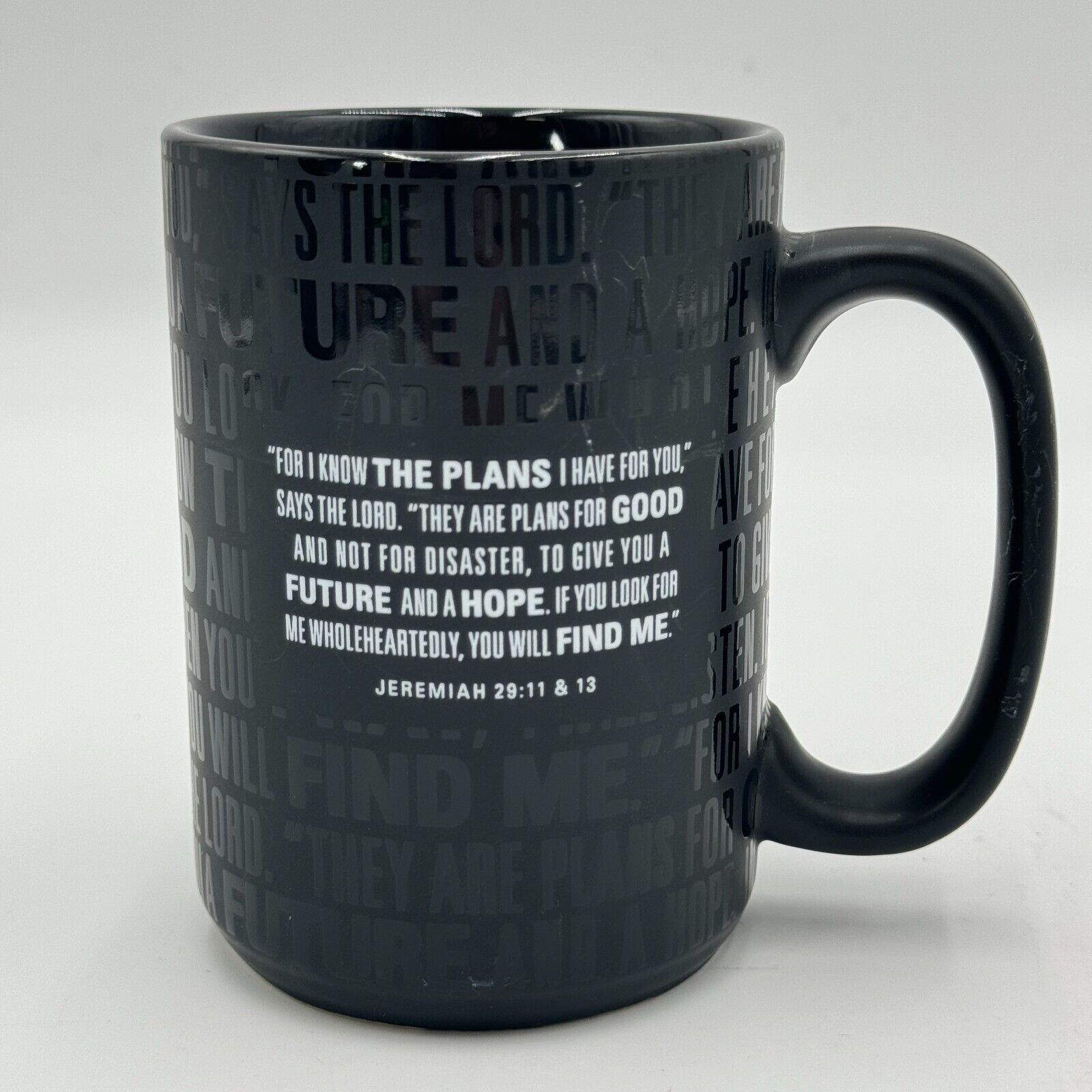 Graduation Gift Grad Badge Faith 16oz Ceramic Mug Dishwasher Microwave Safe NIB