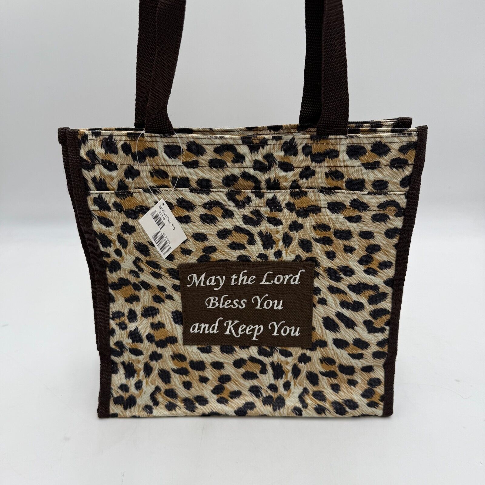 3 Sets Of Animal Printed Zip Tote Bags Matching With Mini Pouches NWT 12x12x5in