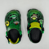 CROCS X Ron English Area 54 All Terrain Glow Green Alien UFO Rare Toddler Size 9