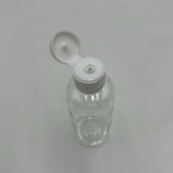 100ml (3.38 fl oz) Clear PET Plastic Bottles with 24/410 Neck Flip Cap - 50 Pack