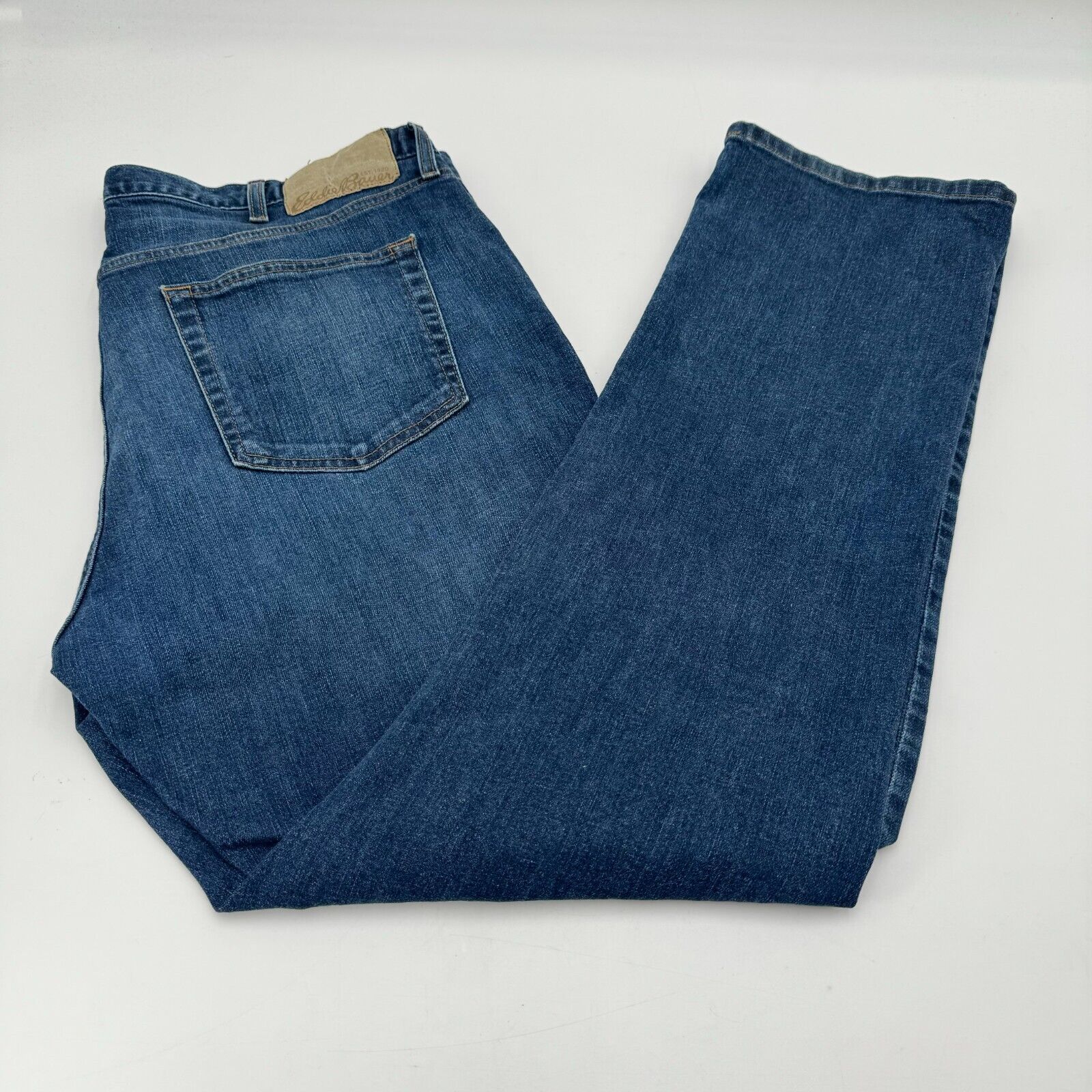 Eddie Bauer Mens Straight Fit Specially Dyed Jeans Denim Blue Size 32x30