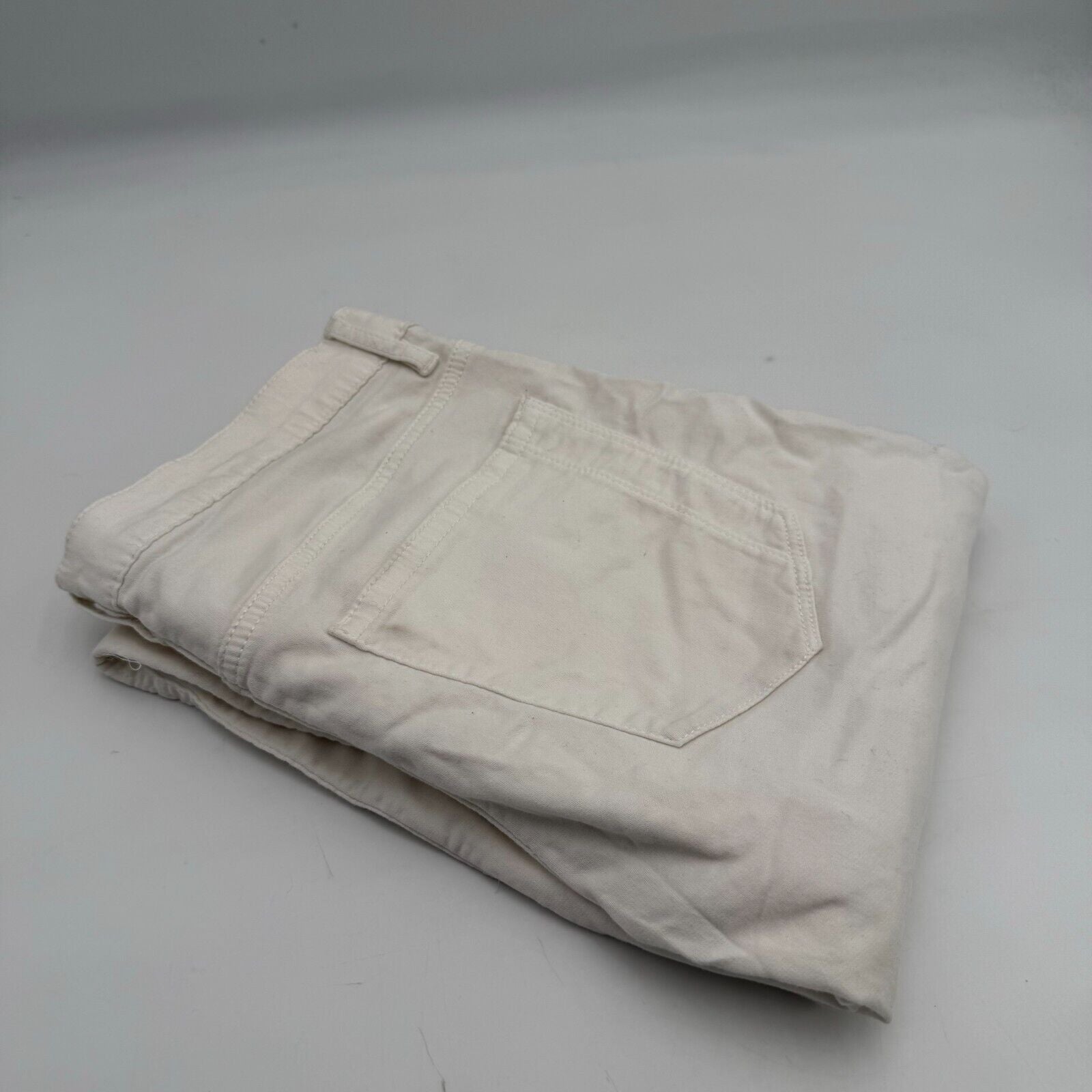 Perry Ellis Very Slim Stretch Jeans White Cotton Pants Size 33x30