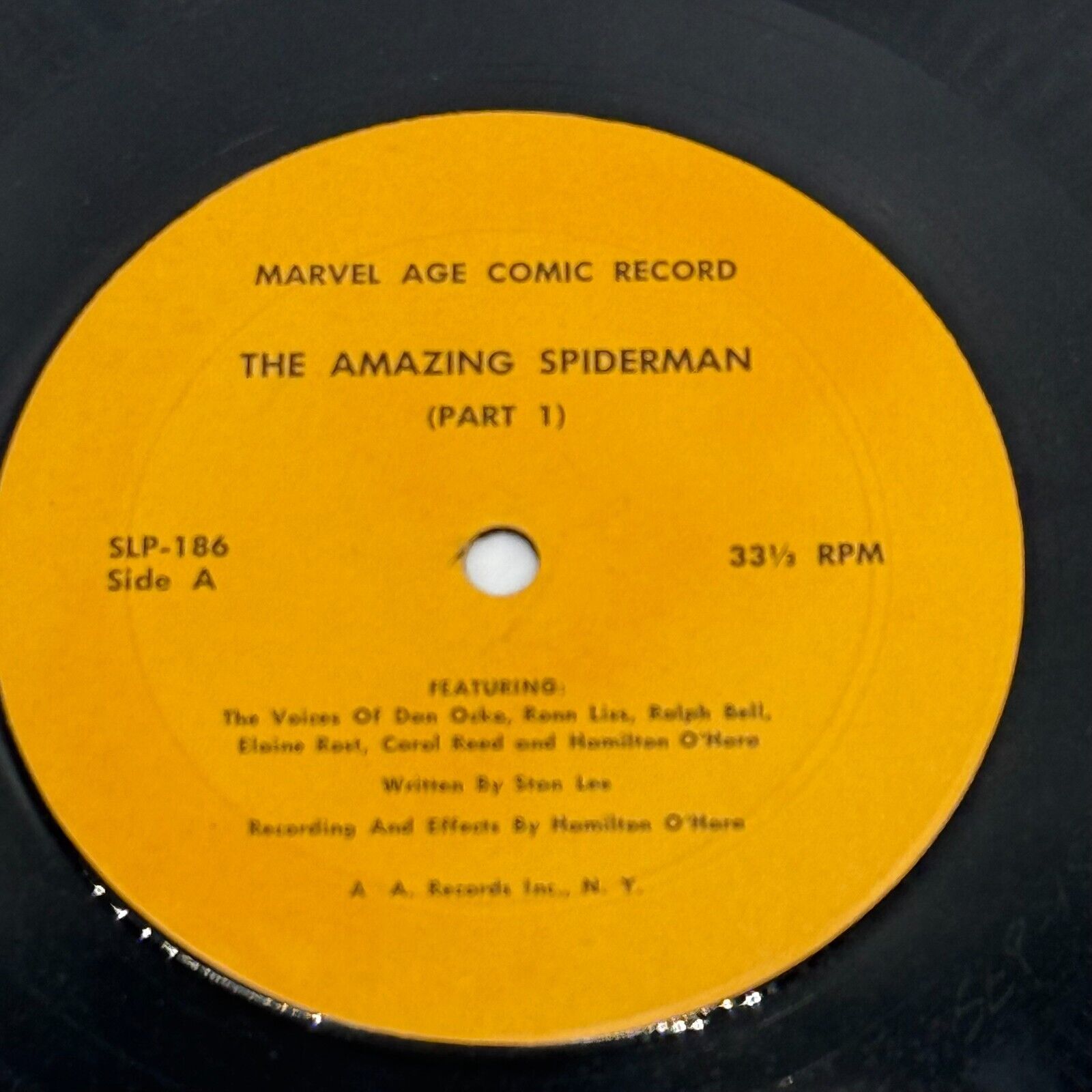 Amazing Spider-Man #1 Marvel Original Comics & Vinyl Record, 1966 Golden Record