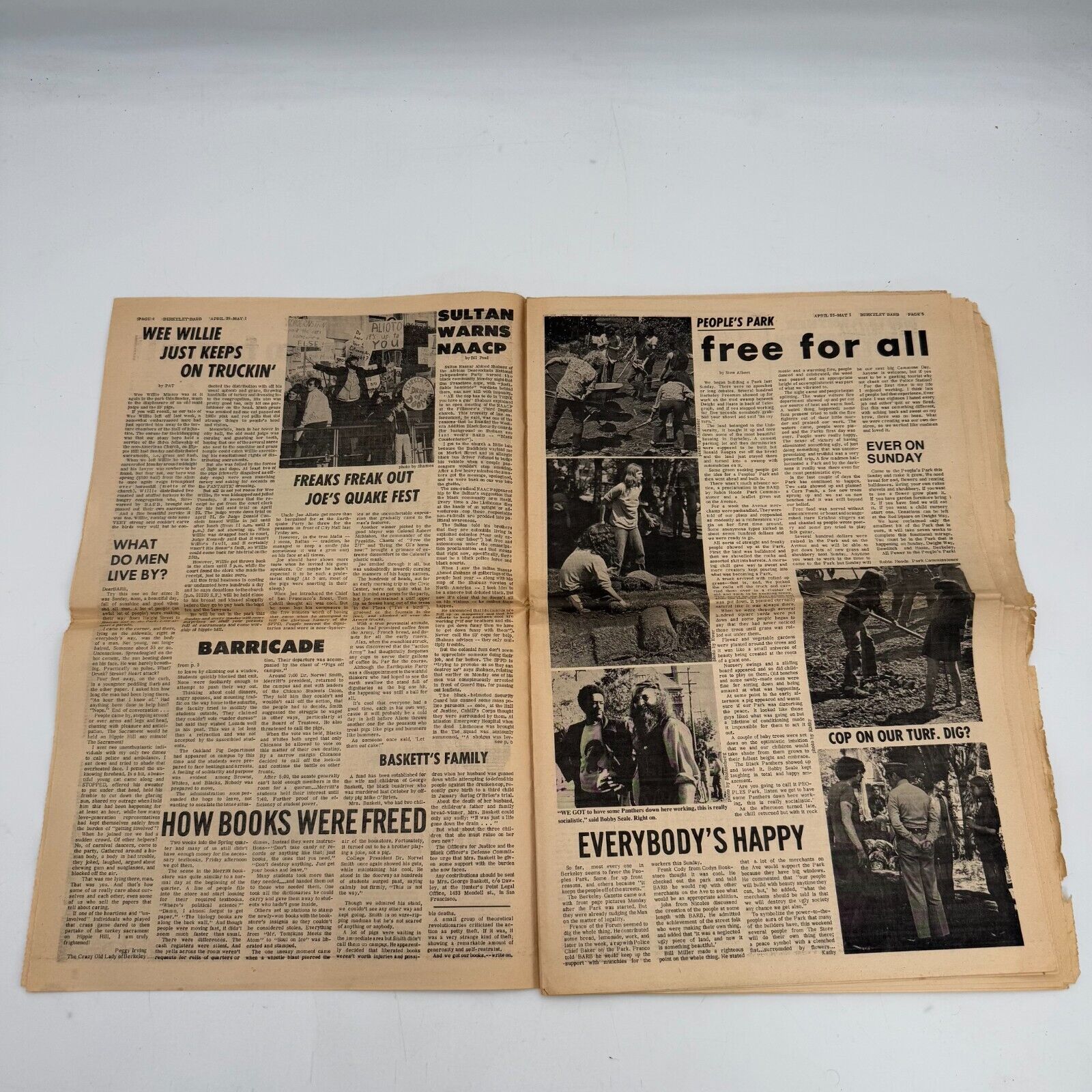 Berkeley Barb Issue 193 1969 John Lennon Yoko Interview Full Adult Newspaper