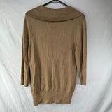 Apt. 9 Loose Knit Scoop Neck Sweater Beige Crochet Style Womens Size Large