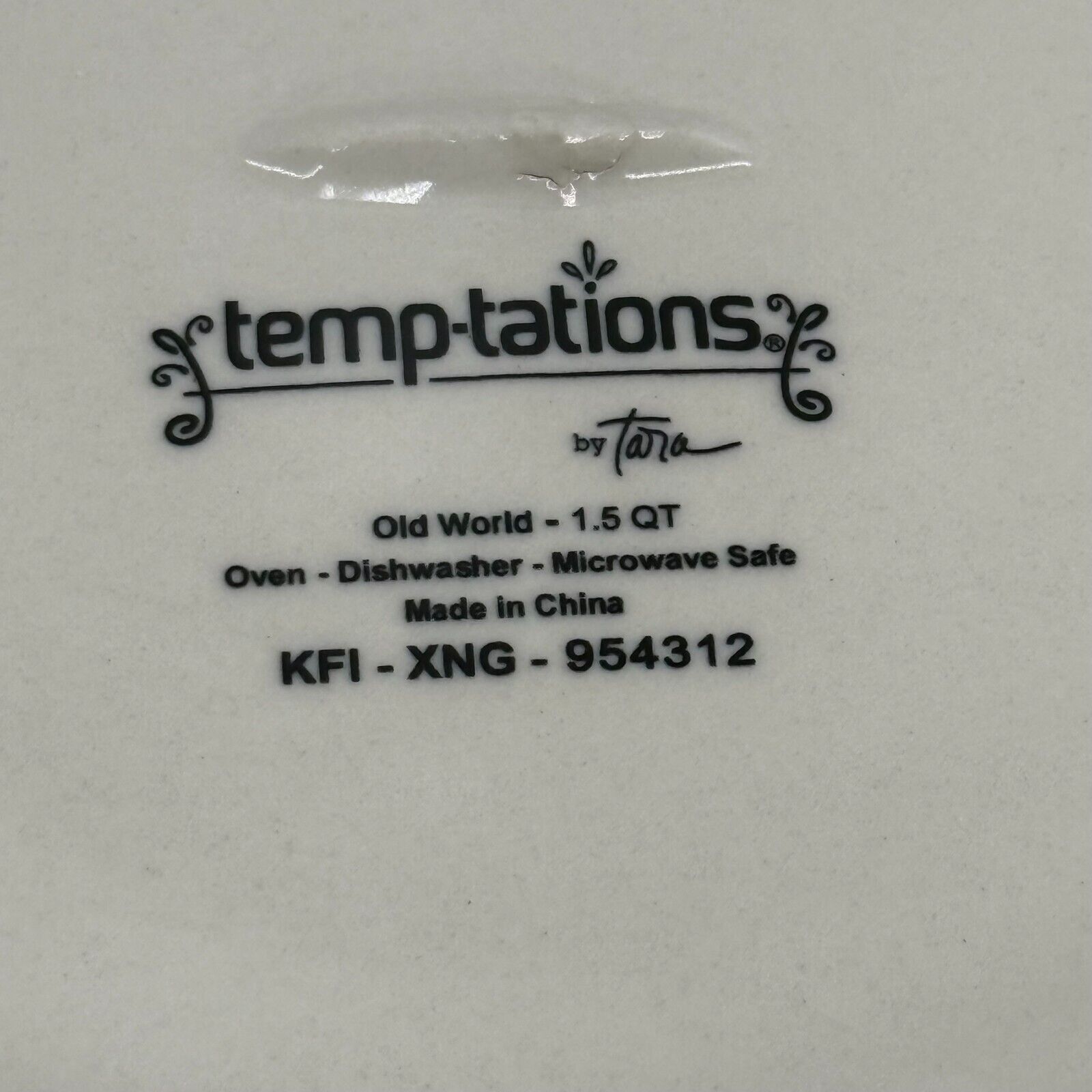 2pc Temptations By Tara Old World Stoneware 1.5qt Bowl Egg Platter Hand Painted