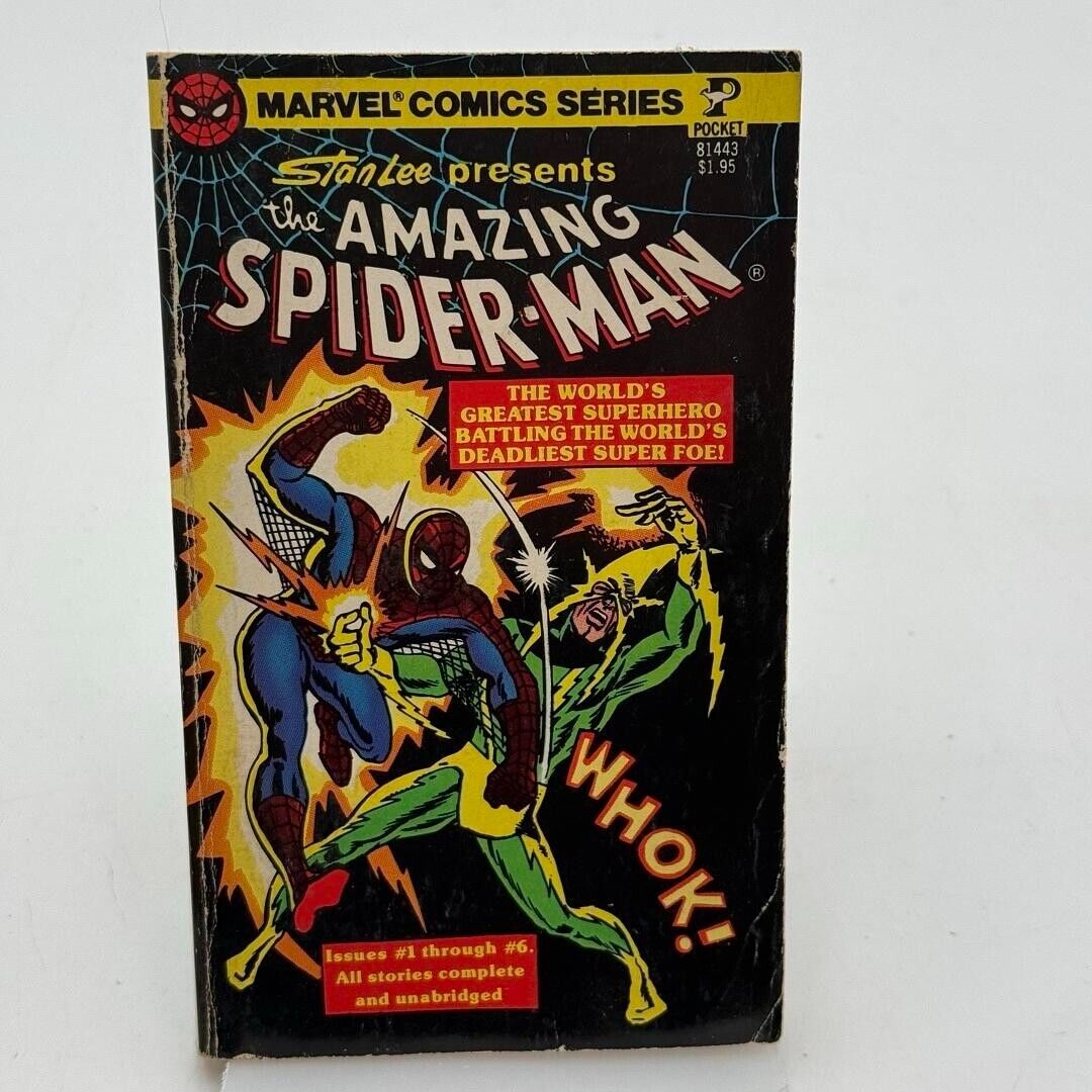 Stan Lee Presents Amazing Spiderman 1-6 Series Pocket Book 1977 Comic PB