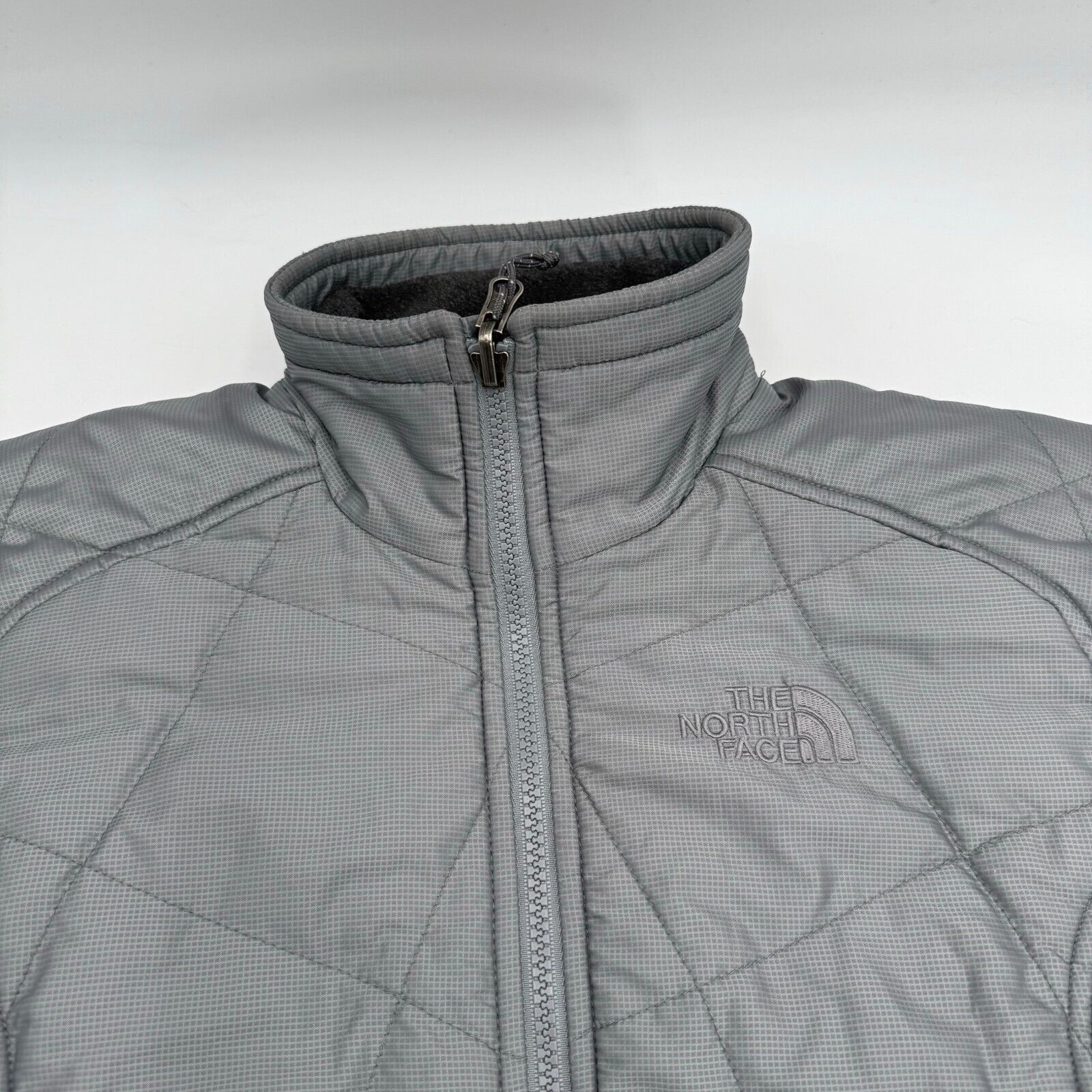 The North Face Quilted Puffer Jacket Liner Grey Lightweight Women's Size XS