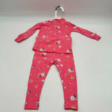 Carters Pink Floral Matching Pajama Set Long Sleeve Shirt Leggings Size 18m New