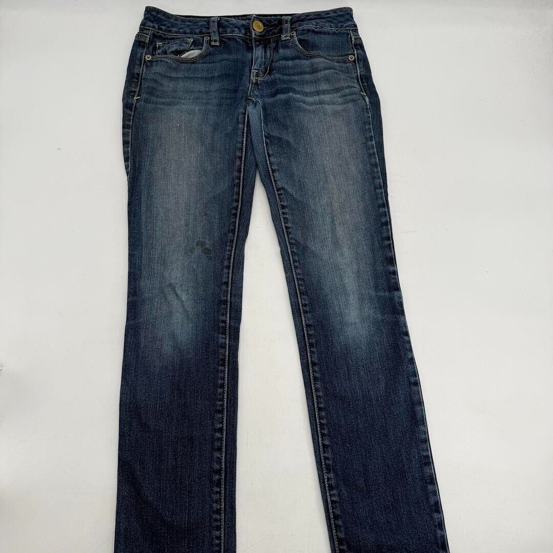 American Eagle Womens Skinny Fit Stretch Denim Blue Jeans Size 00