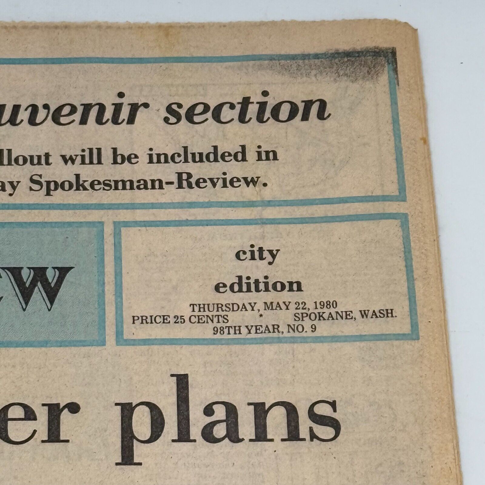 7 Issues Spokane Review Newspaper St. Helens Eruption Historic Souvenir 1980