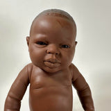 The Doll Factory Europe SL, REALISTIC Newborn Baby 16" Doll African