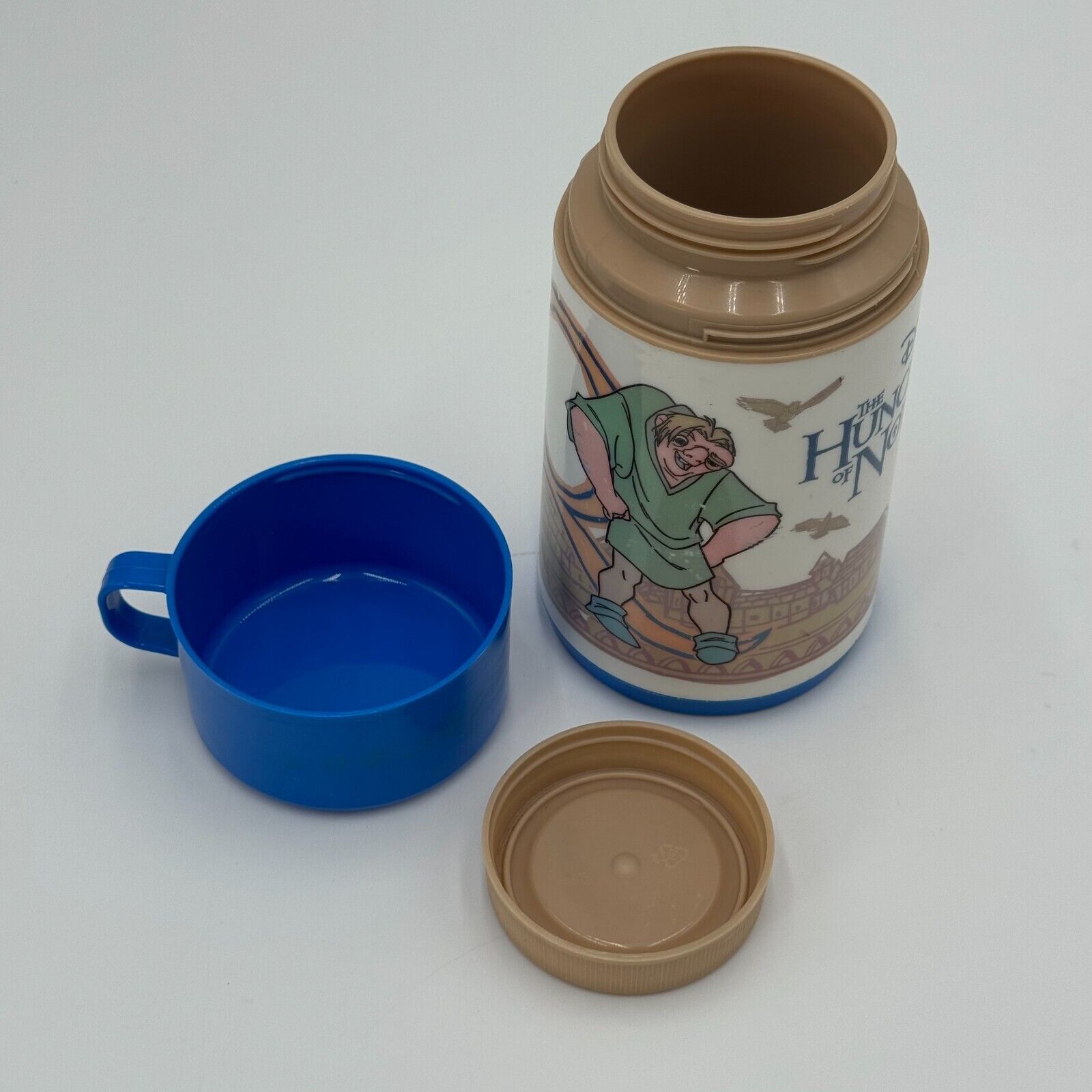 Vintage Aladdin The Hunchback Of Notre Dame Thermos Plastic Walt Disney