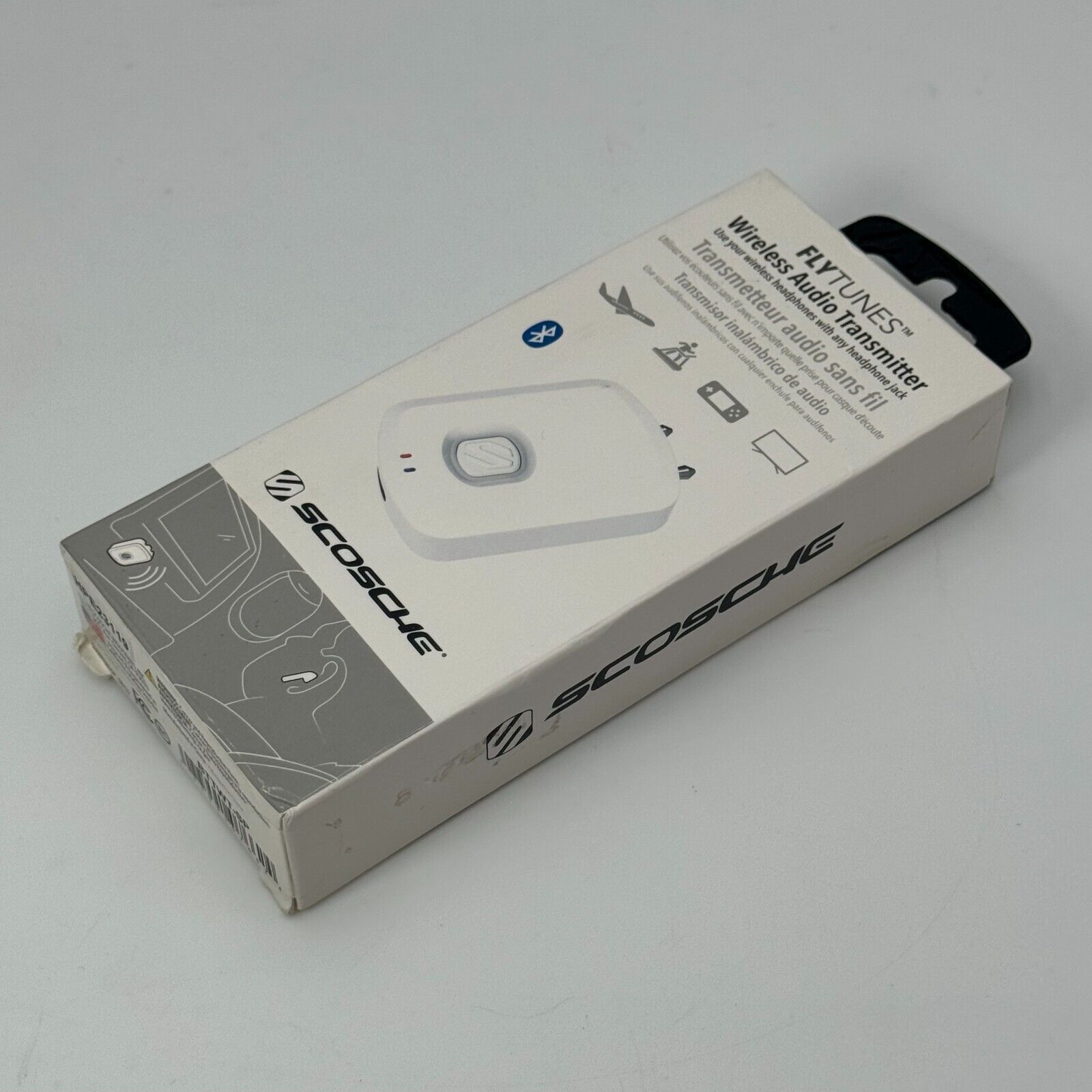 SCOSCHE Wireless Audio Transmitter for Bluetooth Dual 3.55mm Jack Airplane - New