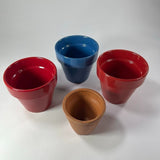Small Ceramic Planter Lot - Assorted Colors & Sizes - Outdoor/Indoor Window Pots