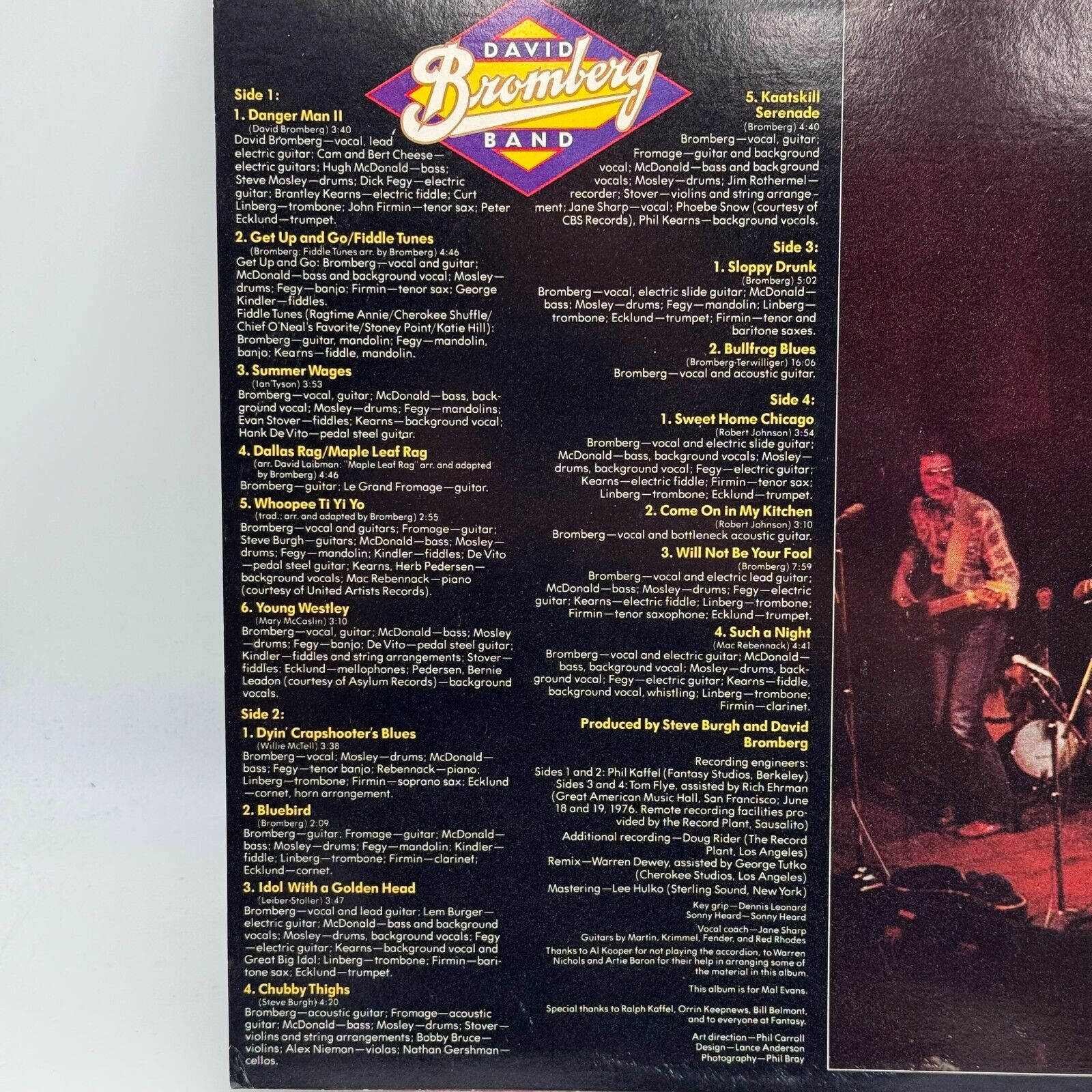 David Bromberg Band How - Late’ll Ya Play ‘Til Fantasy 2 LP 1st USA Press, 1976