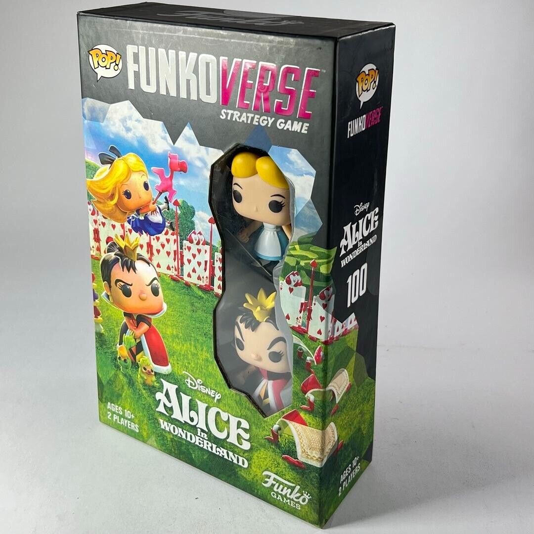 Funkoverse Disney Alice in Wonderland Strategy Game Funko Pop! 2 Figures & Game