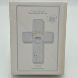 Precious Moments Wall Cross Dedicated Lord White Sheep Baby Blue Back Stand