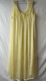 Woman Within Women Vintage Style Dress Farm Sun Casual Yellow Lace Flower Size M