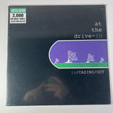 AT THE DRIVE-IN IN/CASINO/OUT LIMITED GRAY VINYL HOT PINK SPLATTER - RARE SEALED