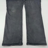 Gloria Vanderbilt Womens Rail Straight Regular Fit Jeans Black Denim Size 18