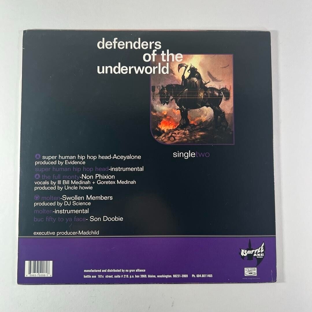 Defenders Of The Underworld single two Battle Axe Records Various HipHop Artists