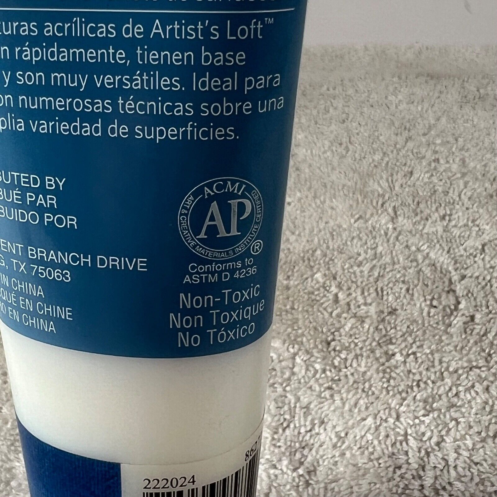 Artist’s Loft Acrylic Paint 2 Pack Titanium White and Slow Dry Blending Gel New