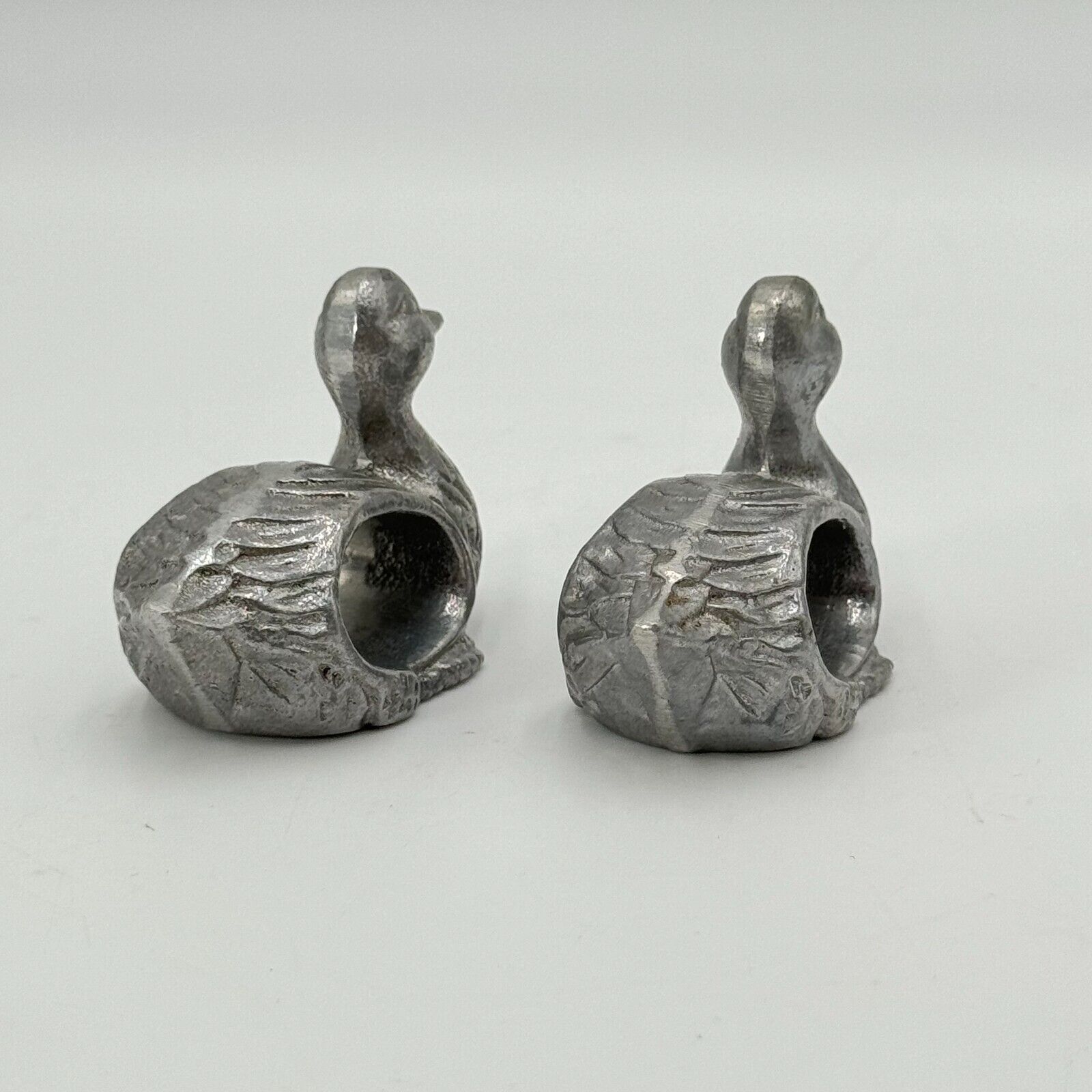 Wilton Armetale USA Set of 2 Aluminum DUCK Napkin Rings (RF1062)