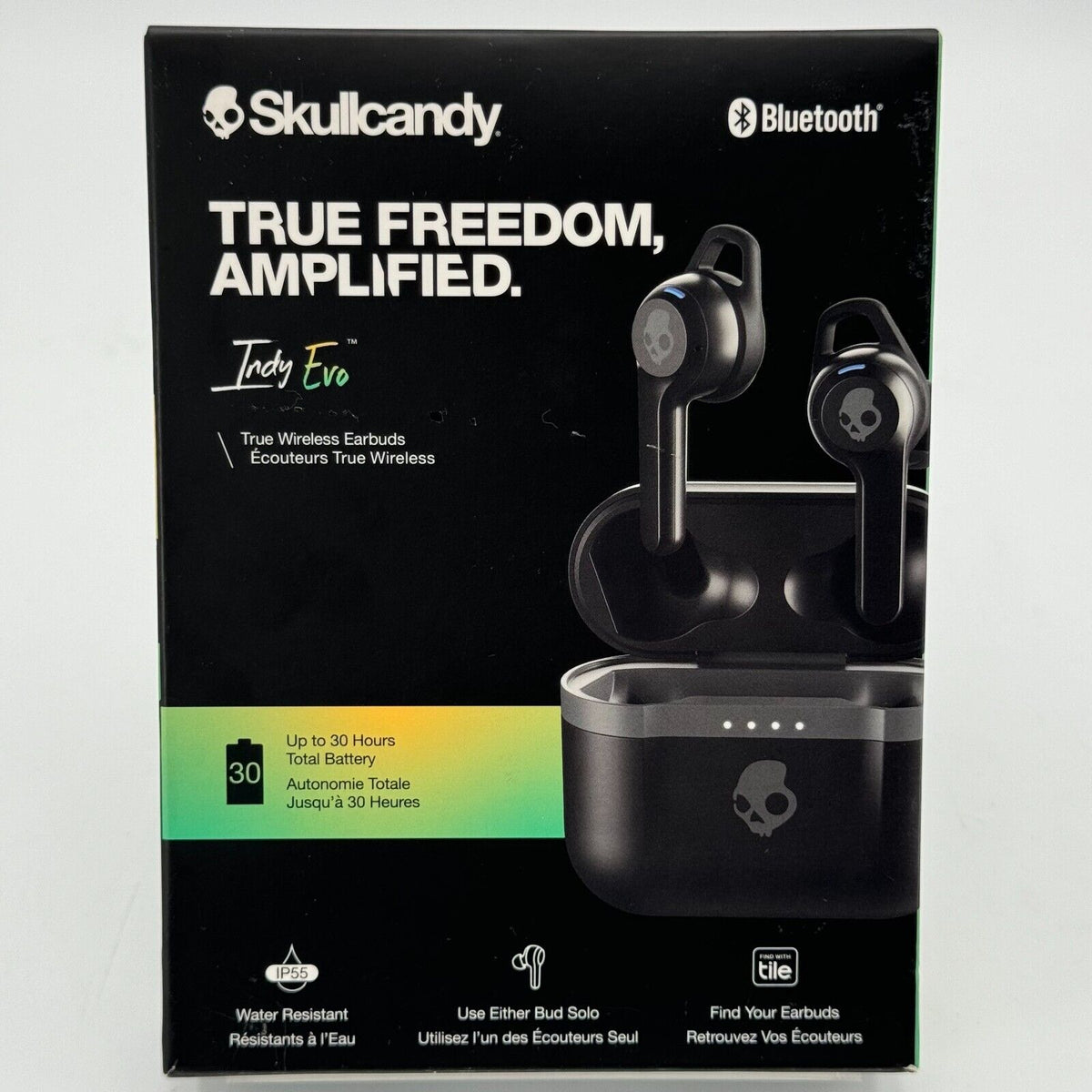 Skullcandy Indy Evo True Wireless In-Ear Earbuds - True Black