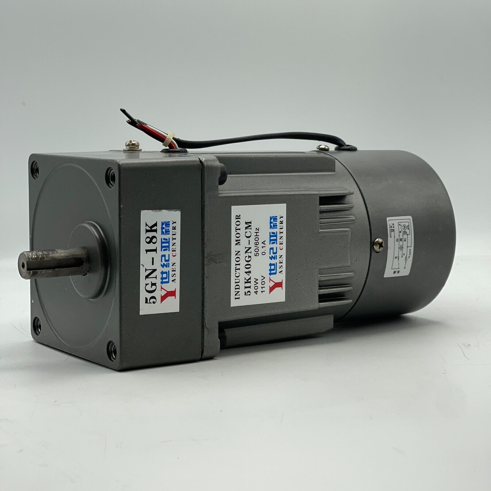 UNIVERSAL INDUCTION MOTOR 5GN-18K - 40W 50/60Hz 110V 0.1A