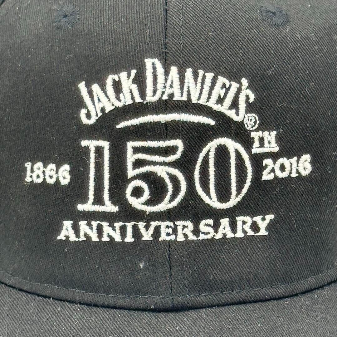 Bayside Jack Daniels 150th Anniversary Embroidered Black Adjustable Snapback Hat