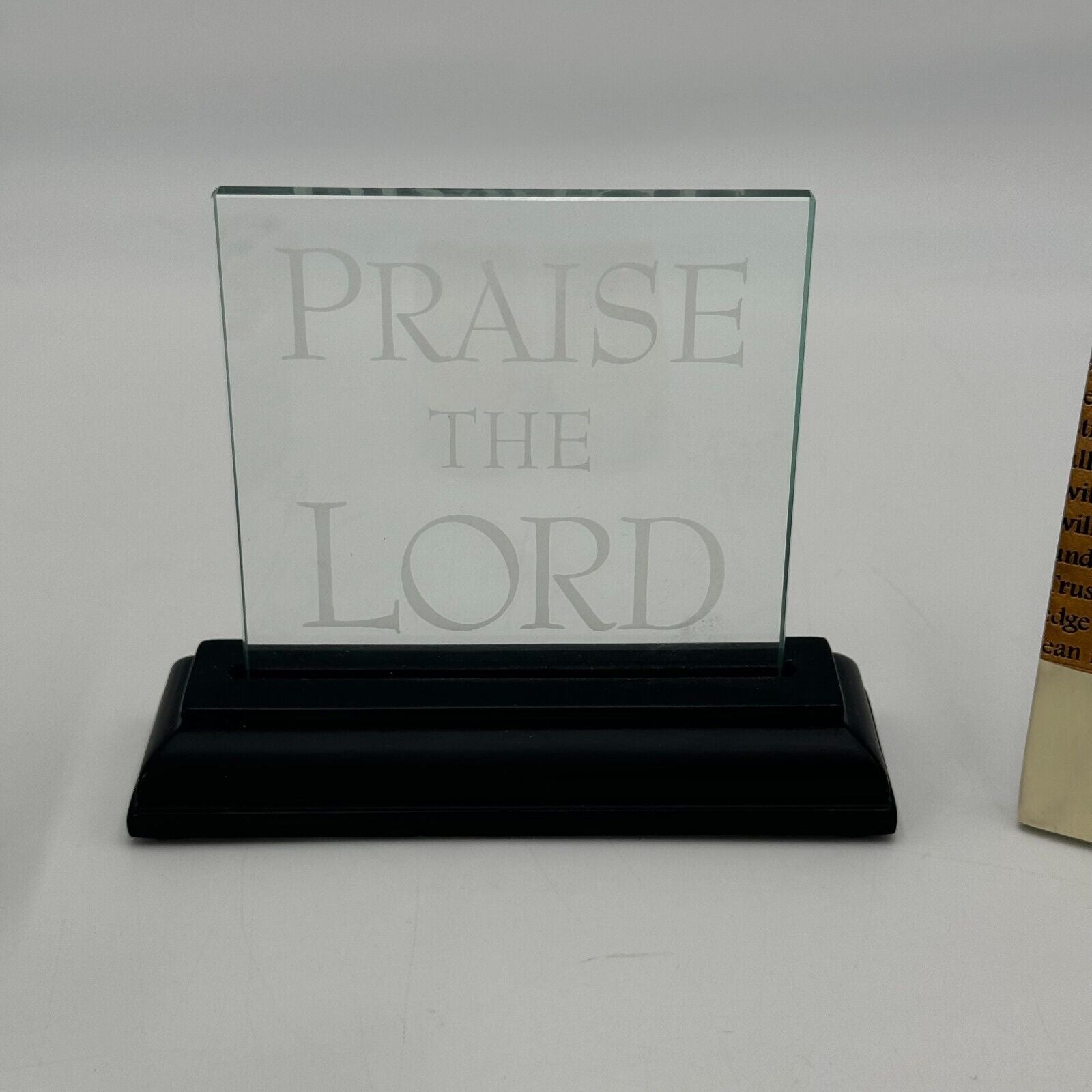 Lot of 6 Christian Wall Art Plaque Stand Frame Paper Weight Cross Love Blessings