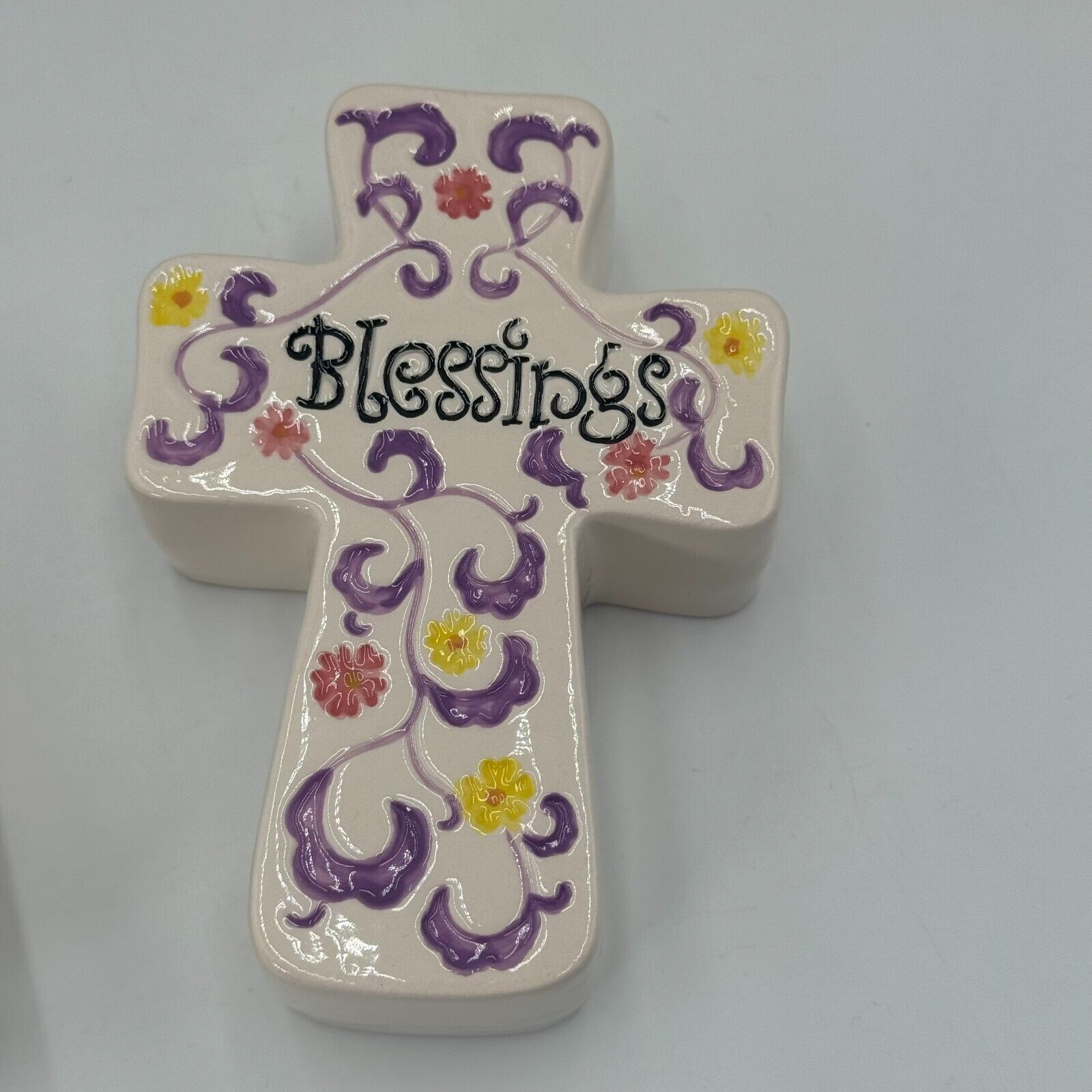 Lot of 6 Christian Wall Art Plaque Stand Frame Paper Weight Cross Love Blessings