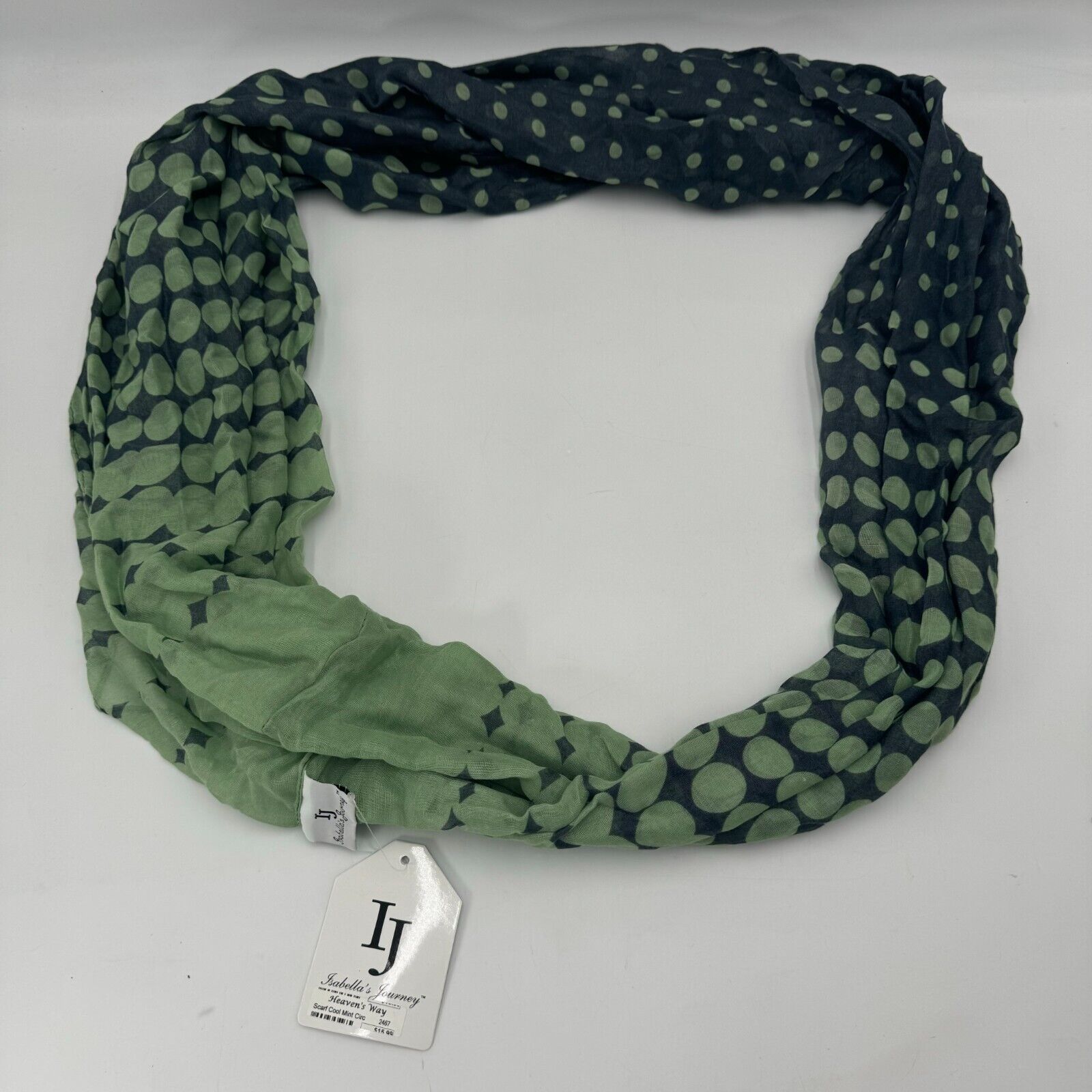 Lot of 4 Scarves Round Infinity Scarf Sassy Black Gray Cool Mint Green New