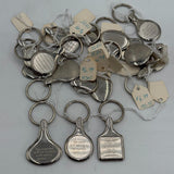 Lot of 15 Stainless Steel Keychains Engraved W/ Inspirational Bible Verse Quotes