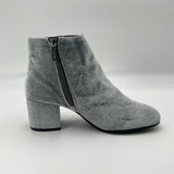 Sam Edelman Circus Womens Stylish Suede Zipper Platform Ankle Boots Grey Size 8