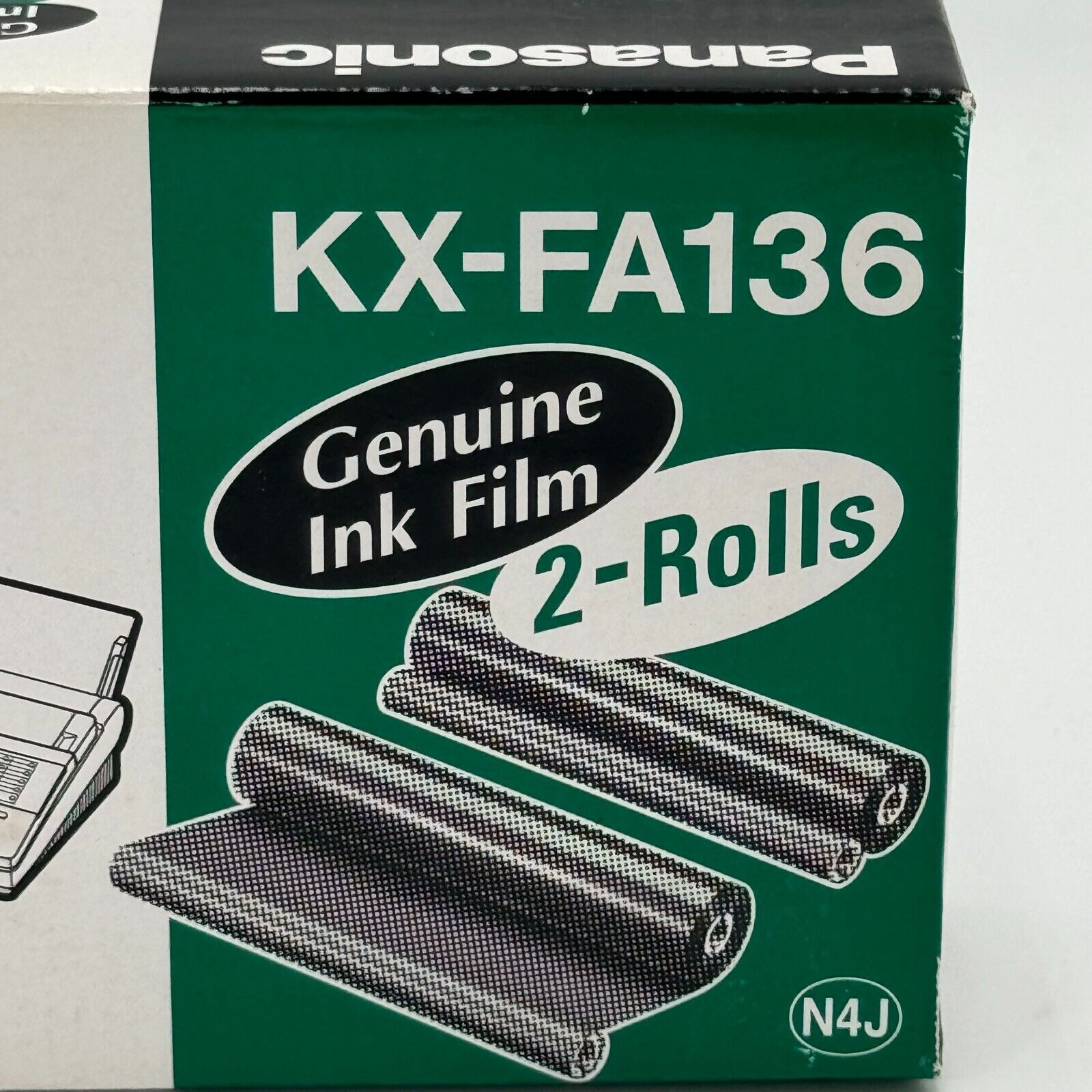 Panasonic KX-FA136 Genuine Ink Film SINGLE SEALED ROLL - One Roll Only