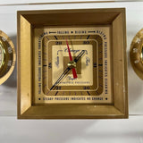 VINTAGE 1950s TAYLOR BAROMETER PERSONAL WEATHER STATION BRASS & ACRYLIC