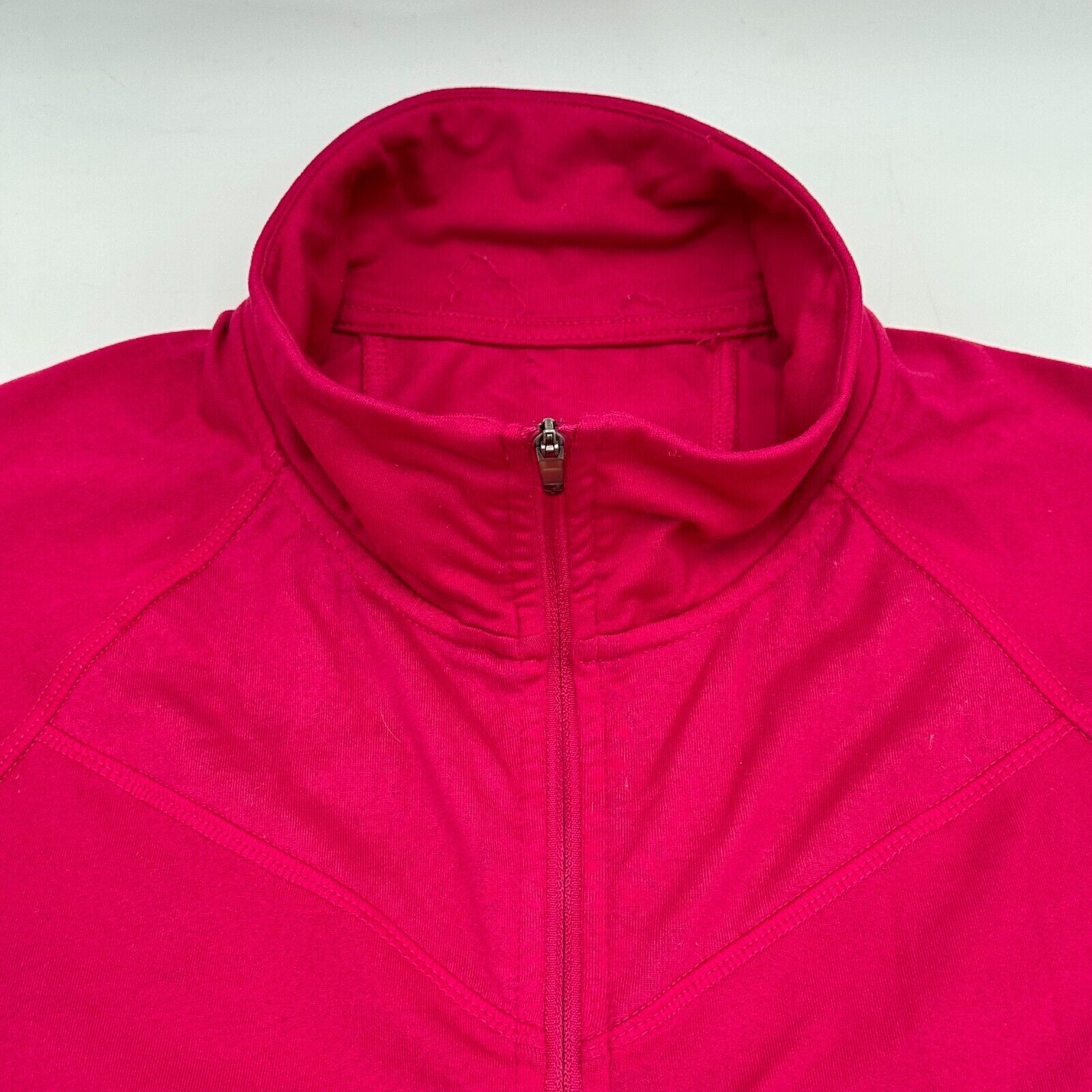 Champion Womens Athletic Sweater Full Zip Running Jacket Hot Pink Adult Size M