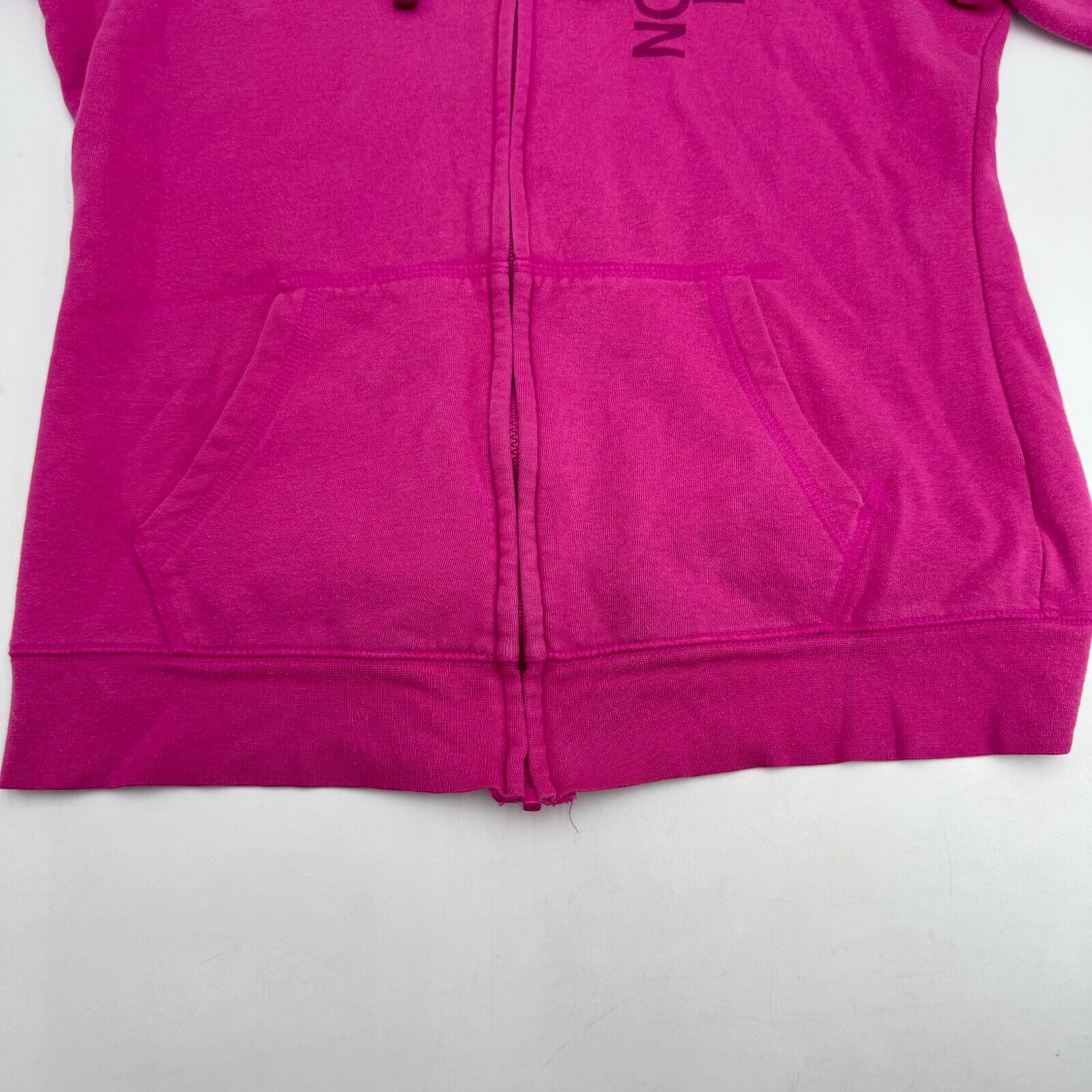 The North Face Women's Pink Hoodie Full Zip Light Hooded Jacket Pockets Size L