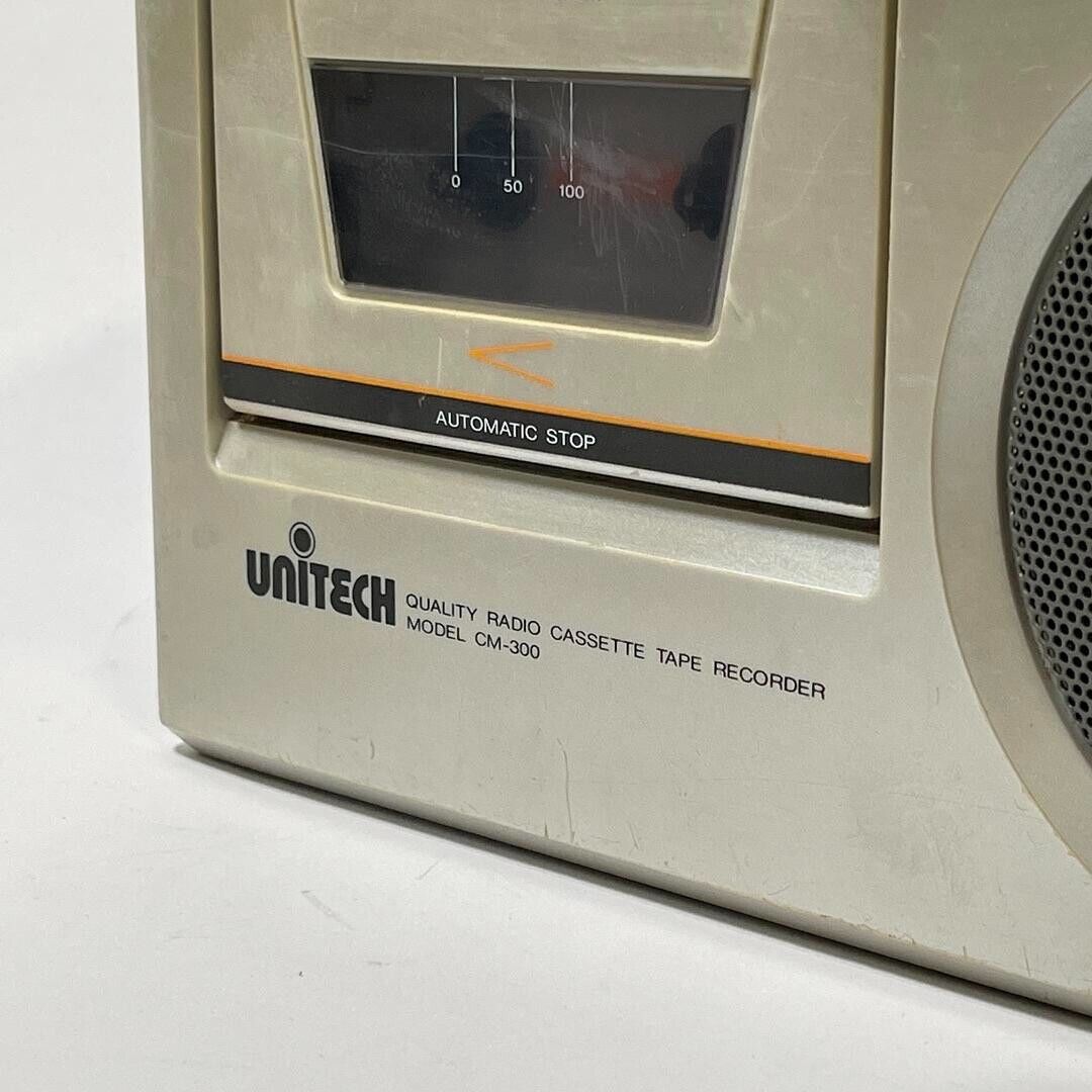 Vintage Unitech One Touch Recording System Cassette Tape Receiver CM-300
