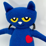 Pete the Cat 13" Plush Red Heart Shoe Curly Tail Blue Cat James Dean Merrymakers