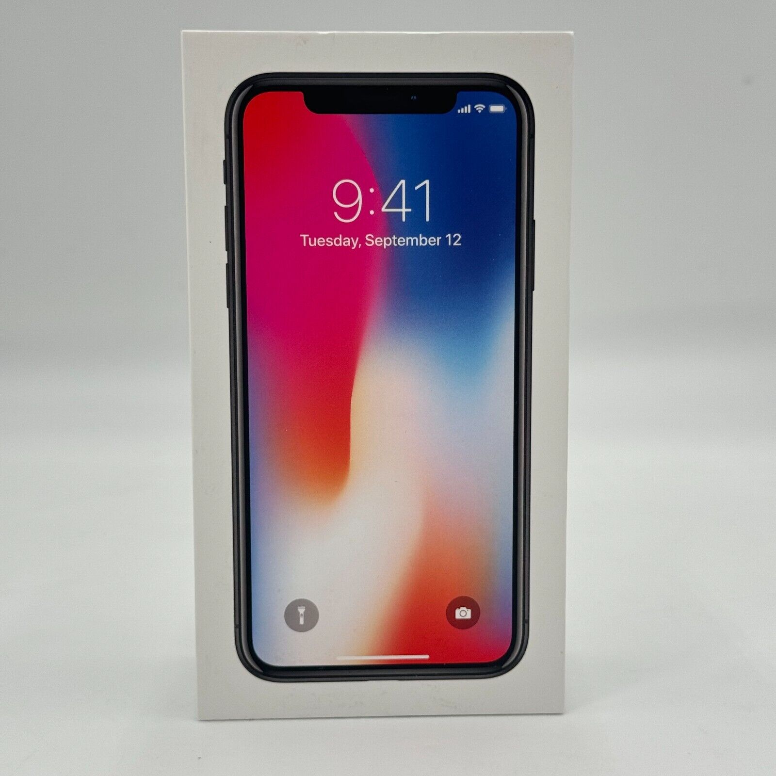 *BOX ONLY* Iphone X Space Gray MQAU2LL/A Model A1901 Includes Lightning Earpods