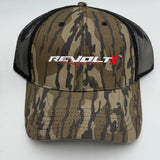 Lot of 2 Snapback Hat Green Camo Mesh Bushnell Revolt X Twill Mossy Oak NWT