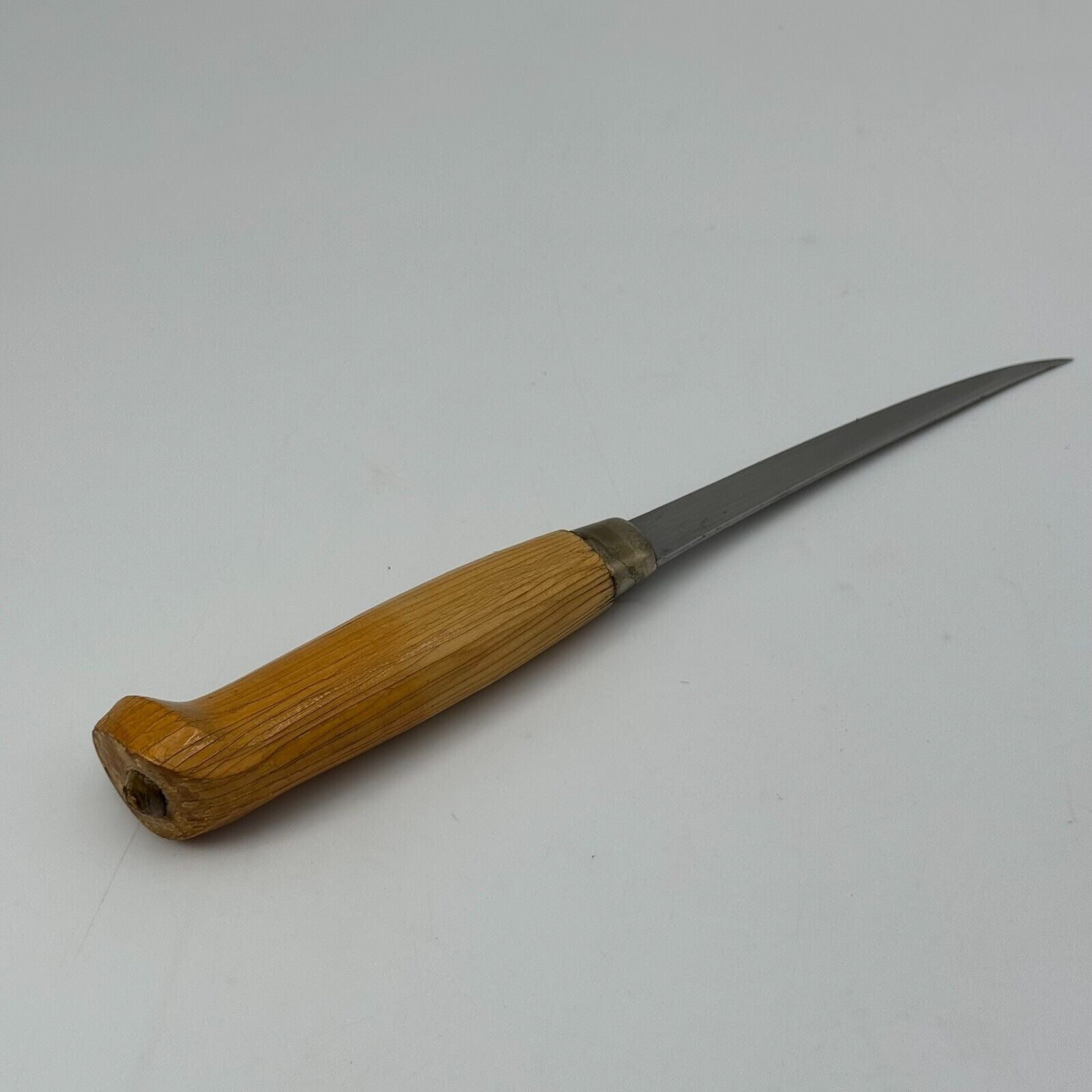 Rare Vintage 1990's J. Marttiini Finland Filet Knife Engraved Signed 4" blade