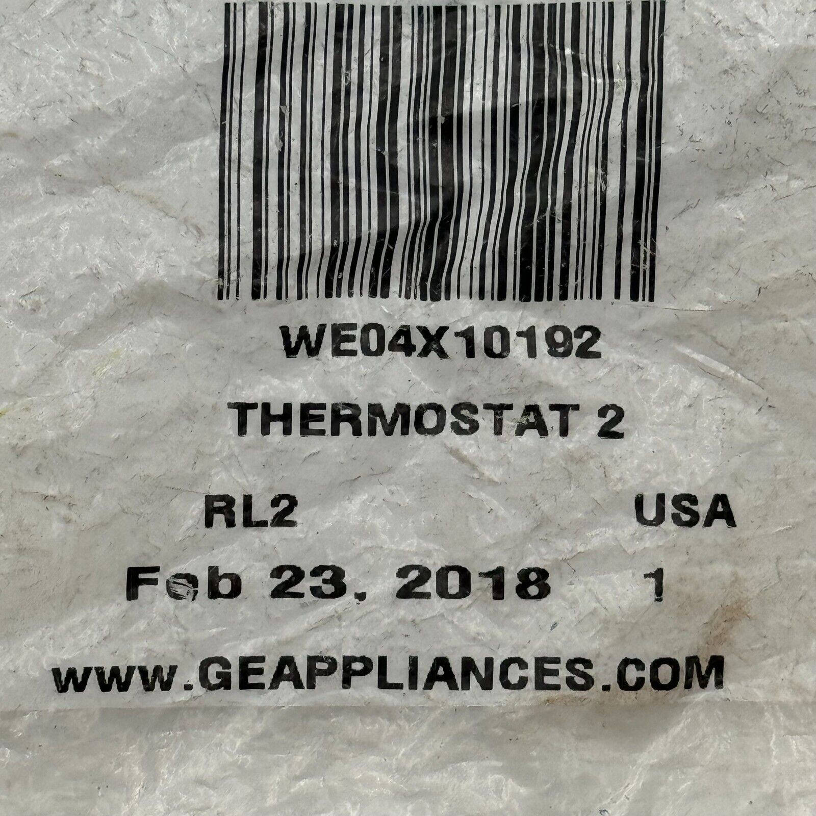 Genuine GE WE04X10192 Dryer Thermostat 2