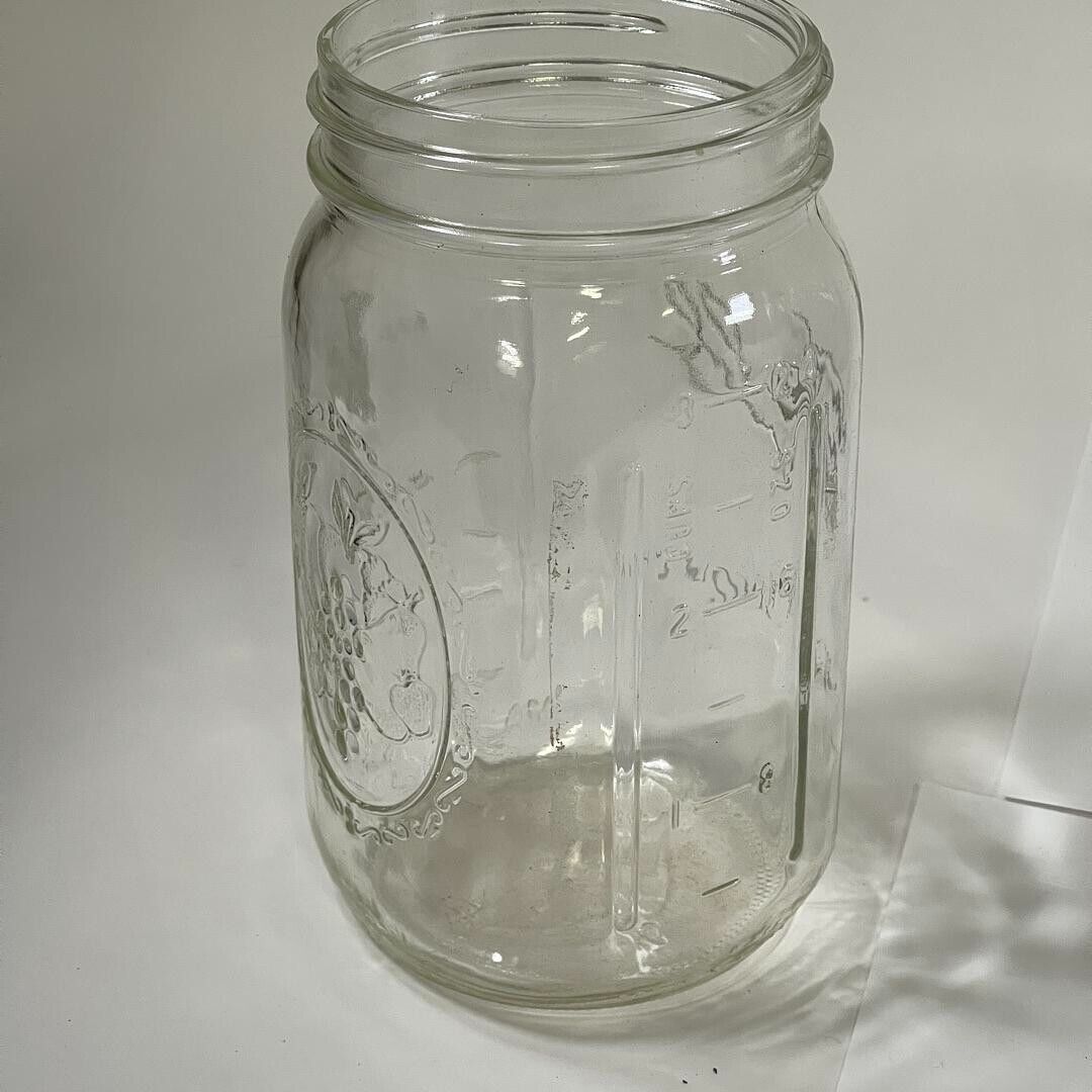 Ball Clear Wide Mouth Measuring Mason Jars No Lids