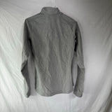 Adidas Outdoor Half Zip Pullover Fleece Sweater Thumb Hole Running Grey Size S