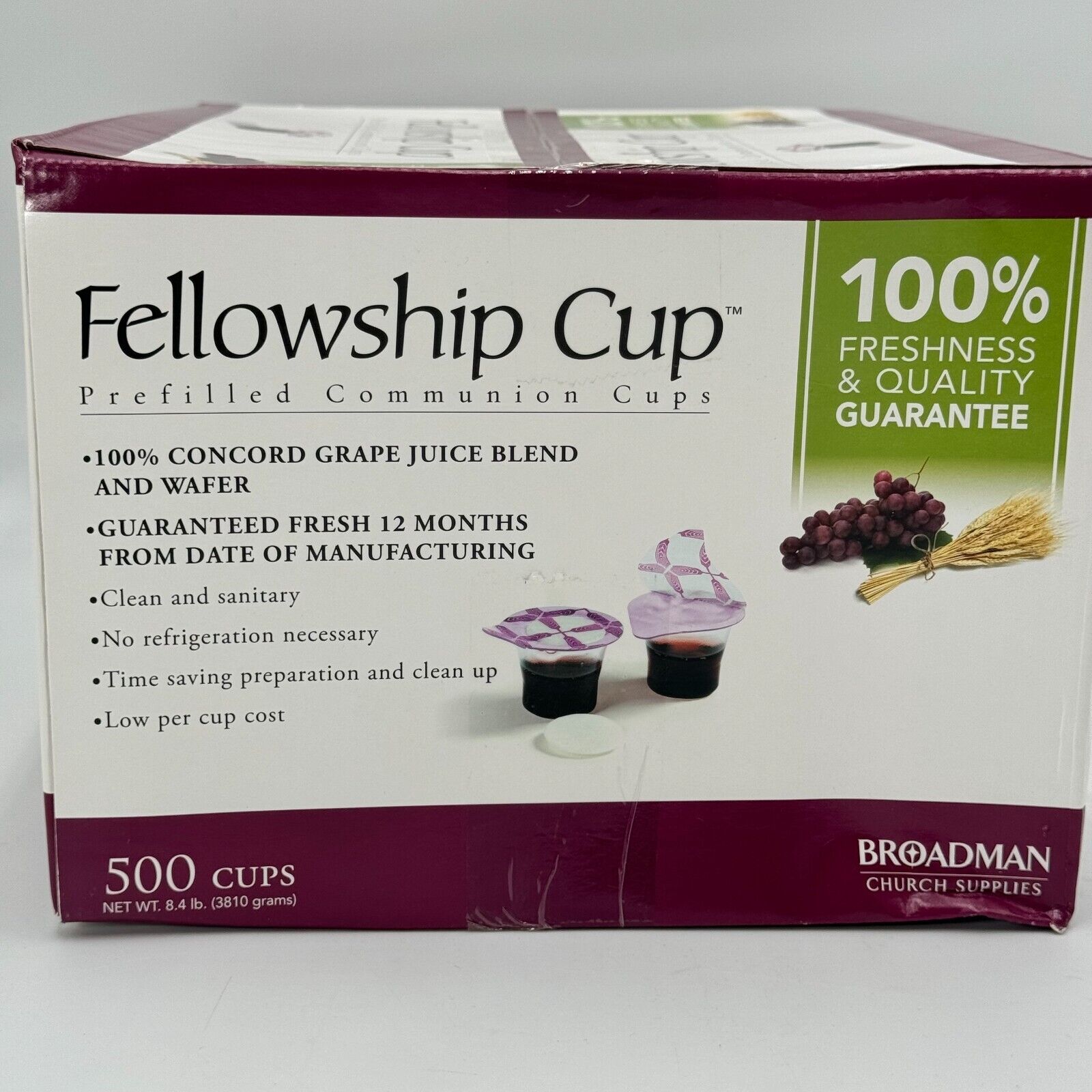 1000 Count Communion Juice Cups Clear Plastic Stackable Recyclable Christian NIB