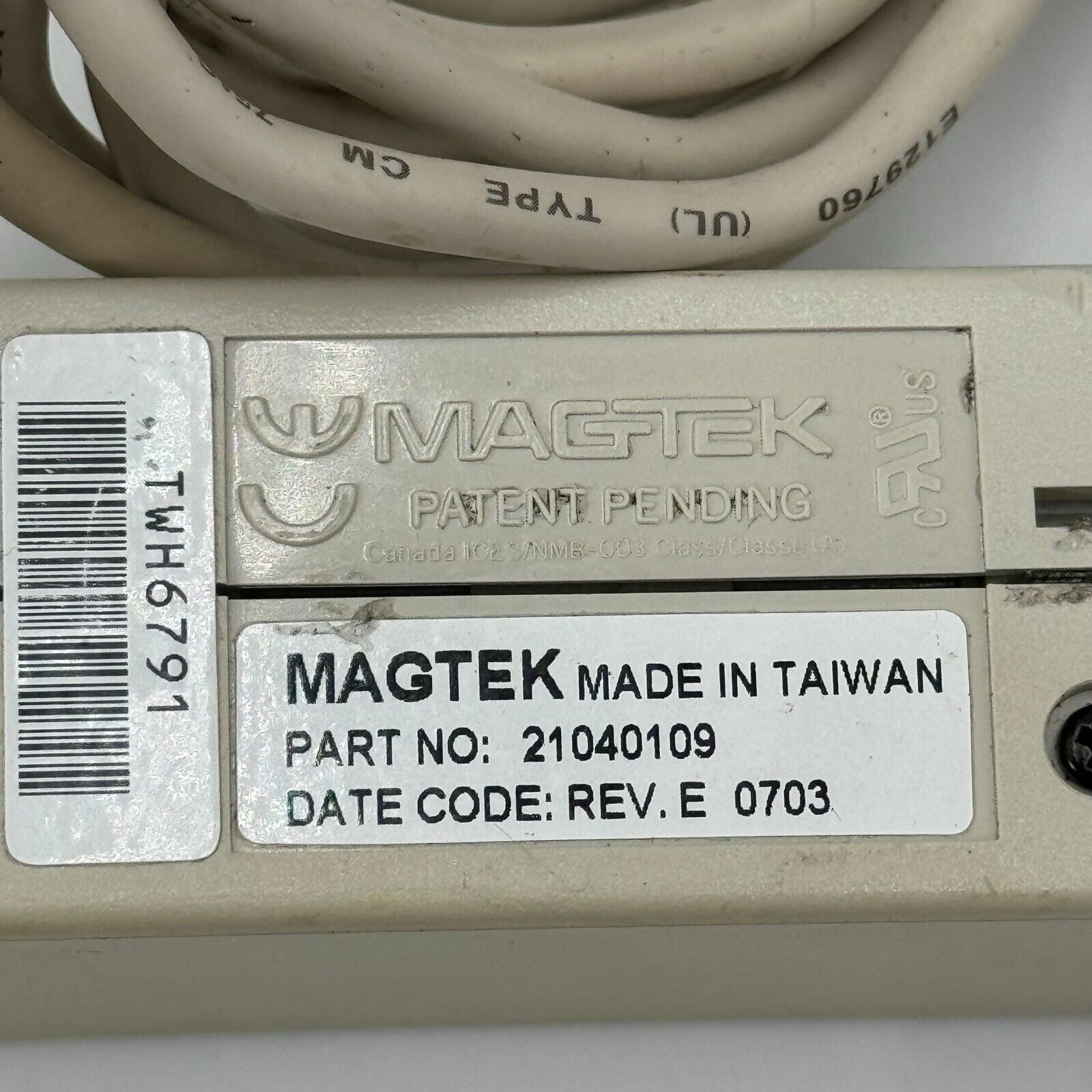 Magtek 21040109 Card Swipe Magnetic Reader T4